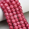 Dyed Natural White Jade Beads Strands GG-CBA88FB-01A-1