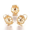 Brass Stud Earring Settings KK-P160-05G-NF-1