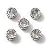 Rack Plating Brass Micro Pave Cubic Zirconia Slide Charms KK-C020-13P-3
