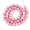 Anti-Tarnish Electroplate Glass Beads Strands EGLA-T021-10mm-15-03-2