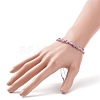 Natural Mixed Stone Beads Slider Bracelets for Men Women BJEW-JB08717-4