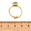 304 Stainless Steel Pave Single Cubic Zirconia Cuff Rings for Women SA-CBAABBA-08A-G-3