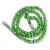 Transparent Electroplate Glass Beads Strands GLAA-F029-3mm-C03-2