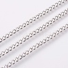 Tarnish Resistant 304 Stainless Steel Curb Chains CHS-F003-03P-C-1