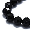 Natural Black Tourmaline Beads Strands G-G927-46-5