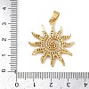 Brass Micro Pave Cubic Zirconia Pendants KK-K303-01G-3