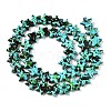Spray Painted Synthetic Turquoise Beads Strands UNKW-T001-11B-2