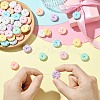 160Pcs 8 Colors Opaque Acrylic Beads PACR-CJ0001-44-5