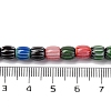 Handmade Lampwork Chevron Beads Strands LAMP-K041-01A-03-5
