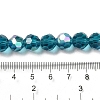 Electroplate Transparent Glass Beads Strands LS-EGLA-A035-T10mm-L12-4