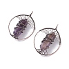 Natural Amethyst Big Pendants G-F702-02R-B-1