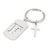 1Pc Stainless Steel Keychains KEYC-TADJ0001-08F-1