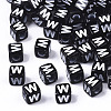 Opaque Acrylic Beads SACR-N002-01W-1