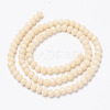 Opaque Solid Color Glass Beads Strands X-EGLA-A034-P6mm-D05-2