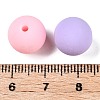 Rubberized Style Imitated Silicone Acrylic Beads MACR-T048-01B-14-3