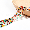  2 Strands Natural Multi-Color Agate Beads Strands G-NB0005-05-7
