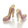 Alloy Enamel Stilettos Pendants ENAM-S115-042B-2