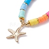 Starfish Pendant Necklace NJEW-TA00017-4