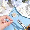 24Pcs 8 Styles Brass Pave Cubic Zirconia Connector Charms KK-BBC0028-50-3