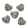 Sparkling Acrylic Heart Beads with Rhinestone Embellishment OACR-NH0001-02B-06-1