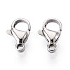 304 Stainless Steel Lobster Claw Clasps STAS-T065-10mm-34P-1