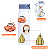 2 Bags 2 Styles Thanksgiving Day Cartoon Vinyl Stickers DIY-YW0009-91-3