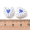 Printed Handmade Porcelain Beads PORC-G016-01C-3