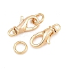 Brass Lobster Claw Clasps KK-H287-08A-G-2