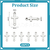 200Pcs Alloy Religion Cross Connector Charms PALLOY-UN0001-20-3