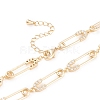 Brass Micro Pave Clear Cubic Zirconia Chain Necklaces NJEW-F276-01G-2