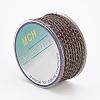 Eco-Friendly Braided Leather Cord OCOR-L035-3mm-E05-2