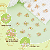 24Pcs 2 Styles Brass Micro Pave Cubic Zirconia Pendants KK-HS0001-29-4
