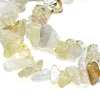 Natural Gold Rutilated Quartz Chip Bead Strands X-G-M205-18-3