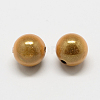 Spray Painted Acrylic Beads MACR-Q154-10mm-M-3