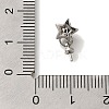 Star Brass Paua Shell Cup Pearl Peg Bails Pin Pendants KK-K389-144P-3