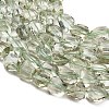 Natural Green Quartz Faceted Nugget Beads GG-CBA1668-C01-01-3