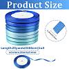 8Rolls 4 Colors Single Face Satin Ribbon OCOR-FS0001-10B-3