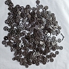 Zinc Alloy  Open Back Bezel Cabochons PALLOY-WH0072-82B-RS-1