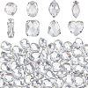80Pcs 8 Style Acrylic Sew on Rhinestone OACR-FG0001-17-1