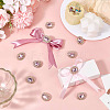 15Pcs 1-Hole Zinc Alloy Shank Buttons BUTT-MA0001-13B-4