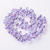 Transparent Glass Beads Strands GLAA-T006-14H-2