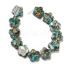 Dyed Natural Imperial Jasper with Resin Beads Strands G-G083-G01-01-2
