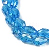 Transparent Electroplate Glass Beads Strands EGLA-N013-T4mm-B17-3