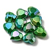 UV Plating Rainbow Iridescent Acrylic Beads OACR-P010-03G-1