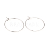 316L Surgical Stainless Steel Hoop Earring Findings STAS-G229-07P-02-1