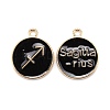 Alloy Enamel Pendants X-ENAM-S124-01A-08F-1
