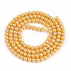 Baking Paint Pearlized Glass Pearl Bead Strands HY-N002-3mm-A08-3