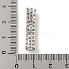 Brass Micro Pave Clear Cubic Zirconia Beads KK-G493-12P-01-3