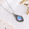 Bohemian Style Horse Eye Alloy with Resin Pendant Necklaces for Women FS-WG56C17-05-1