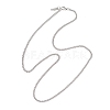 2.5MM 304 Stainless Steel Wheat Chain Necklaces NJEW-JN05718-4